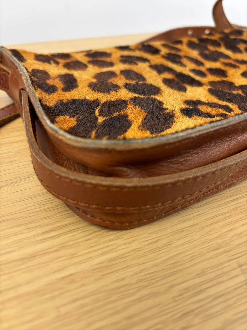 Madewell‎ “The Simple” Crossbody Bag in Leopard Calf Hair NWOT